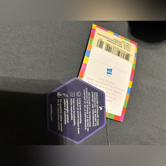 Toms limited edition Candyland pink flat shoes. NWT Ortholite Whimsical - Picture 4 of 4